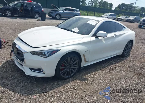 2017 Infiniti Q60 3.0T Red Sport 400 from USA, damaged, VIN JN1FV7EL1HM702200
